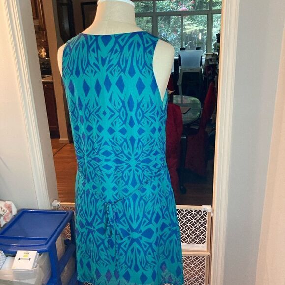 PRIVETT GREEN/BLUE DRESS - SZ Medium - Picture 5 of 10